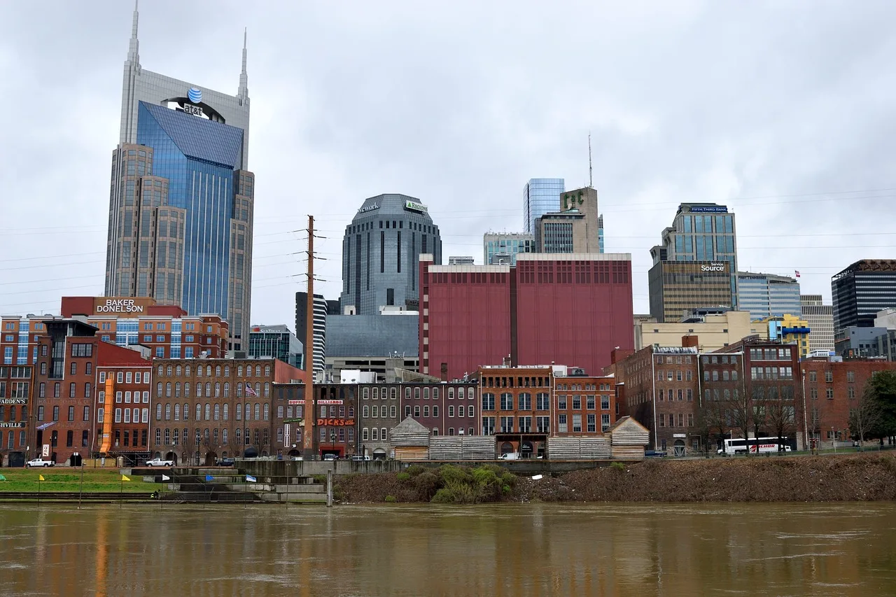 city, skyline, skyscraper, river, architecture, cityscape, panoramic, building, downtown, waterfront, sky, travel, reflection, water, urban, tourism, historic, nashville, tennessee, music city, famous place, landscape, landmark, scene, panorama, nature, outdoor, nobody, cloud, rainy day, cloudscape, scenic, overcast. Nashville creator income and Tennessee tax on investment earnings